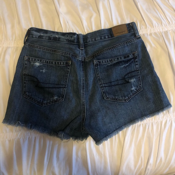 American Eagle Embroidered Jean Shorts - Picture 2 of 3
